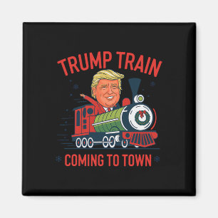 Trump-Zug kommt in die Stadt Weihnachten Weihnacht Magnet