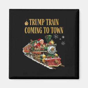 Trump-Zug kommt in die Stadt Weihnachten Weihnacht Magnet