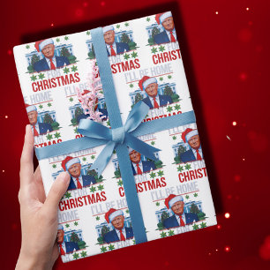 Trump Zuhause Trump Weihnachten Trump Gift Wra Geschenkpapier