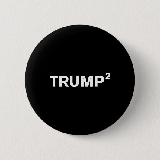 Trump zum Quadrat Trump 2020 Button (Vorderseite)