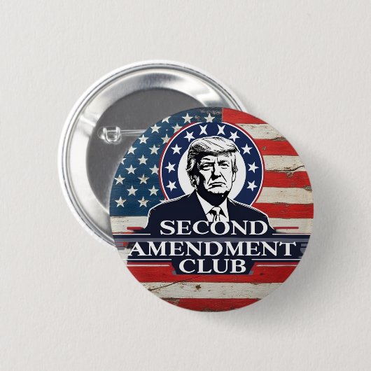 Trump Zweiter Änderungsantrag Button (Vorne & Hinten)