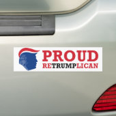 TrumpBumperTemp Präsident Retrumplican -.png Autoaufkleber (Auf Auto)