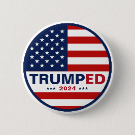 Trumped 2024: Präsidentschaftswahlen unter amerika Button
