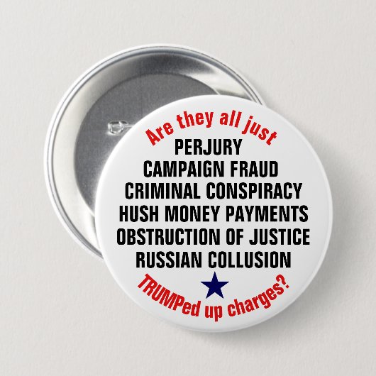 TRUMPed herauf Gebühren? Button (Vorne & Hinten)