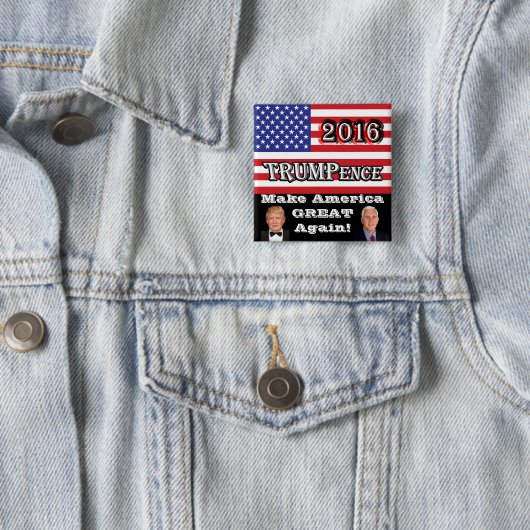 TRUMPence 2016 - Amerika wieder groß machen! Button (Beispiel)