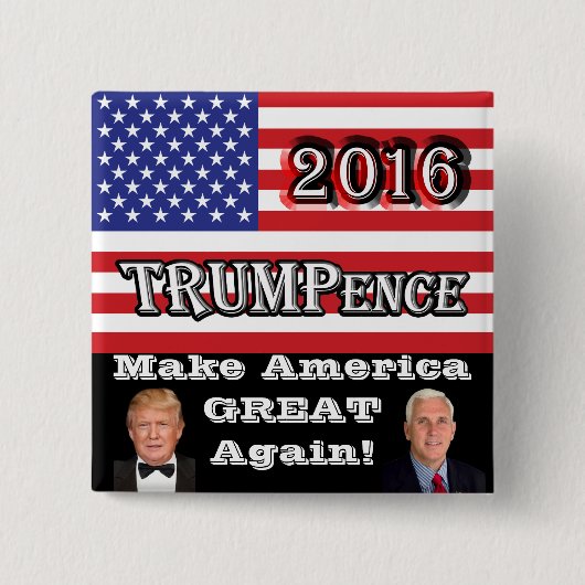 TRUMPence 2016 - Amerika wieder groß machen! Button (Vorderseite)