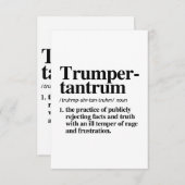 Trumper Tantrum Definition Dankeskarte (Vorne/Hinten)