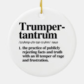 Trumper Tantrum Definition Keramik Ornament (Hinten)