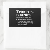 Trumper Tantrum Definition Rechteckiger Aufkleber (Tasche)