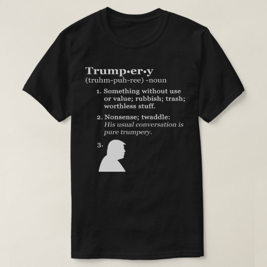 Trumpery Definition - Anti-Präsident Trump T-Shirt (Design vorne)