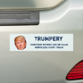 "TRUMPery: Etwas ohne Gebrauch oder Wert " Autoaufkleber (Auf Auto)