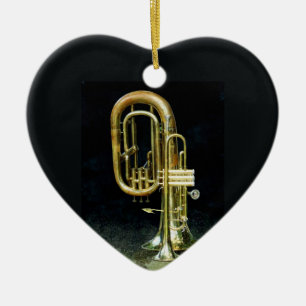 Trumpet And Tuba Keramikornament