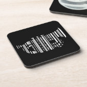 TRUMPET BAR CODE Music Barcode Design Getränkeuntersetzer (Linke Seite)