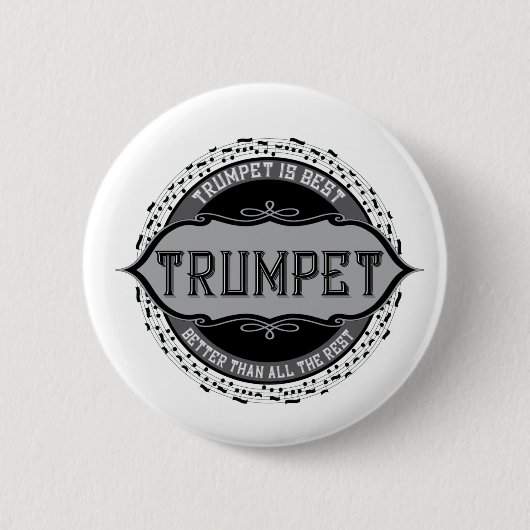 Trumpet Best Musiknote Circle Button (Vorderseite)