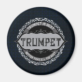 Trumpet Best Musiknote Circle Magnet (Vorne)