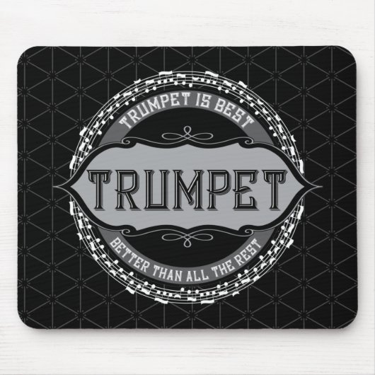 Trumpet Best Musiknote Circle Mousepad (Vorne)