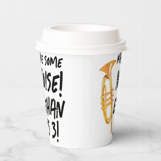 Trumpet Birthday Party Paper Cups - Musik Geburtst Pappbecher (Rechts)