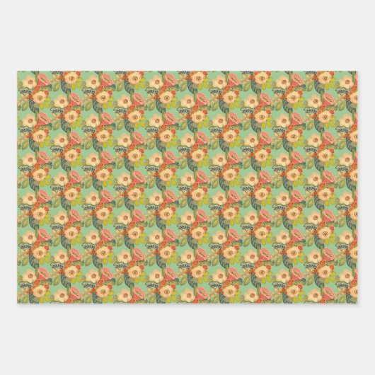 Trumpet Blume Geschenkwrap Geschenkpapier Set (Vorderseite 2)