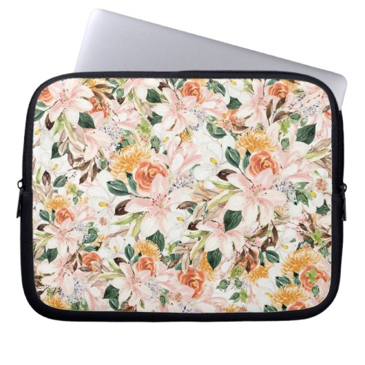 Trumpet-Blume Laptopschutzhülle (Vorderseite)