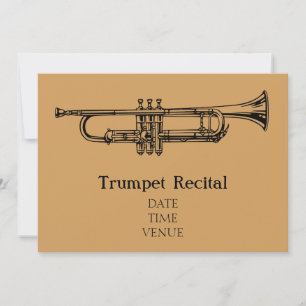 Trumpet Brass Erwägungsgrund Jazz stilvolle Leistu Einladung