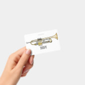 Trumpet-Cartoon-Abbildung Ausweis (Handheld)