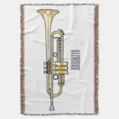 Trumpet-Cartoon-Abbildung Decke (Vorderseite Vertikal)