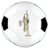 Trumpet-Cartoon-Abbildung Fußball (Gedreht)
