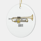 Trumpet-Cartoon-Abbildung Keramik Ornament (Links)