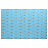 Trumpet-Cartoon-Abbildung Stoff (Fat Quarter (45,7 x 55,9 cm))