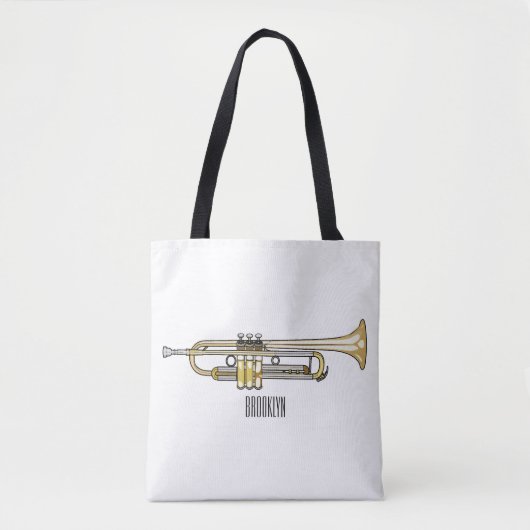 Trumpet-Cartoon-Abbildung Tasche (Vorderseite)