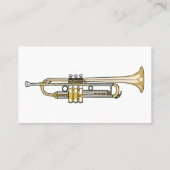 Trumpet-Cartoon-Abbildung Visitenkarte (Rückseite)