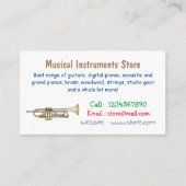 Trumpet-Cartoon-Abbildung Visitenkarte (Vorderseite)