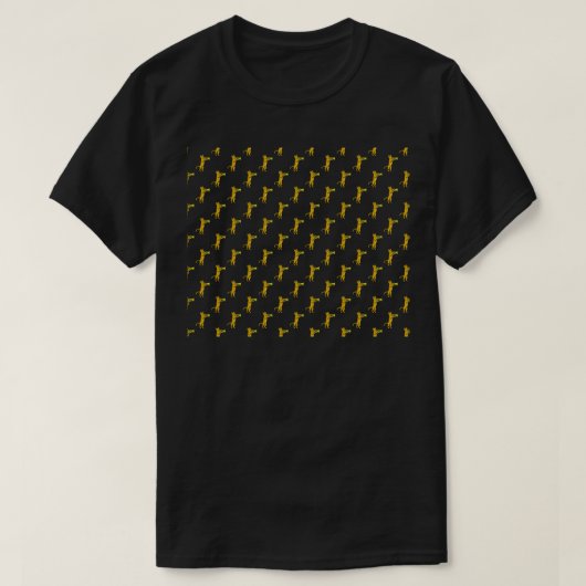 Trumpet Cat Pattern T-Shirt (Design vorne)