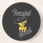 Trumpet Chick #4 Getränkeuntersetzer (Vorne)