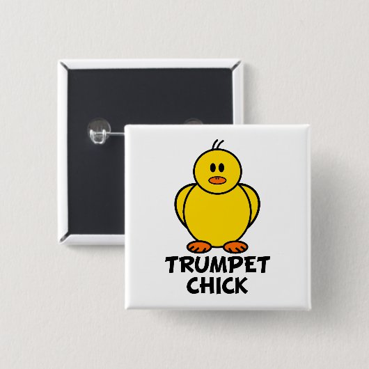 Trumpet Chick Button (Vorne & Hinten)