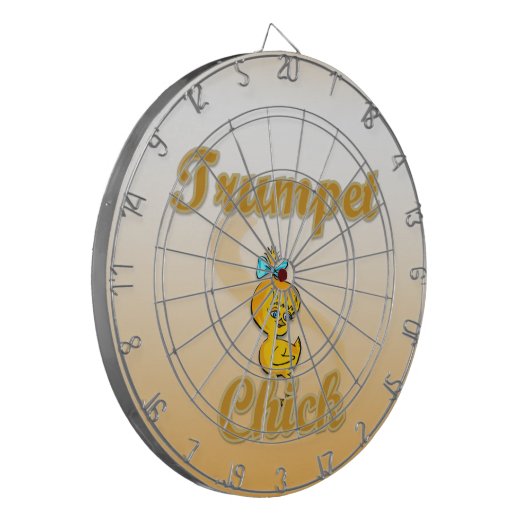 Trumpet Chick Dartscheibe (Vorderseite Links)