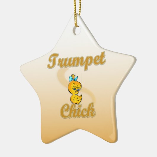 Trumpet Chick Keramikornament (Links)