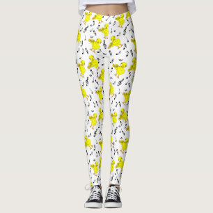 Trumpet Chick Musiknoten Leggings