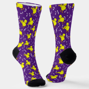 Trumpet Chick Musiknoten Socken