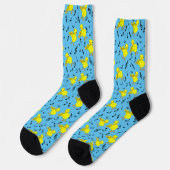 Trumpet Chick Musiknoten Socken (Linkes Detail)