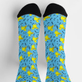Trumpet Chick Musiknoten Socken (Oben)