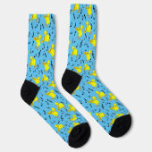 Trumpet Chick Musiknoten Socken (Rechts)
