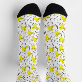 Trumpet Chick Musiknoten Socken (Oben)