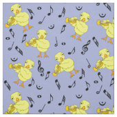 Trumpet Chick Musiknoten Stoff (Muster)