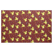Trumpet Chick Musiknoten Stoff (Fat Quarter (45,7 x 55,9 cm))