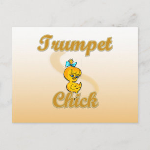 Trumpet Chick Postkarte