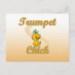 Trumpet Chick Postkarte