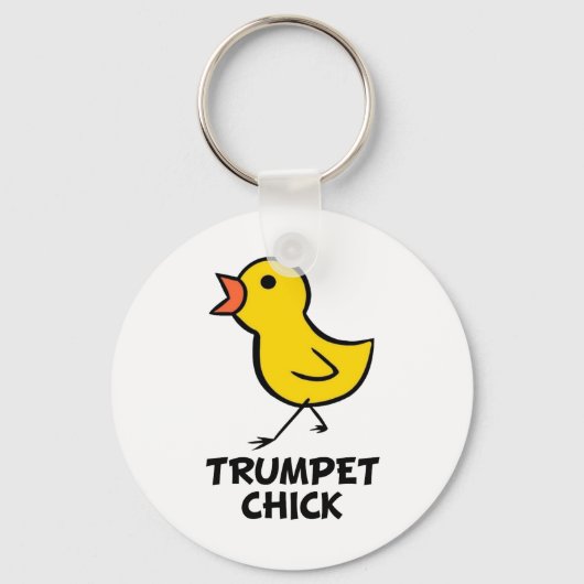 Trumpet Chick Schlüsselanhänger (Vorderseite)