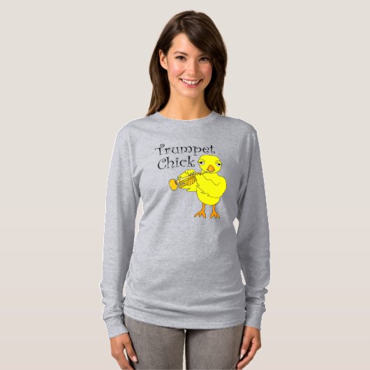 Trumpet Chick Text T-Shirt (Vorne ganz)