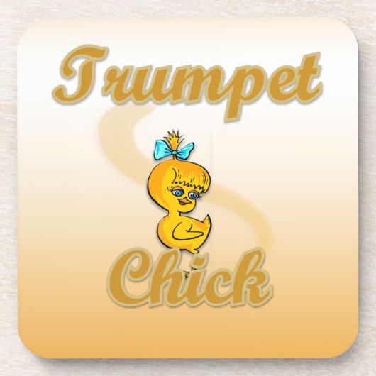Trumpet Chick Untersetzer (Vorderseite)